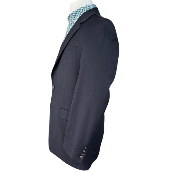 MICHAEL Michael Kors Black 100% Wool 2 Button Blazer Sport Coats Size: 40R - Picture 3 of 16